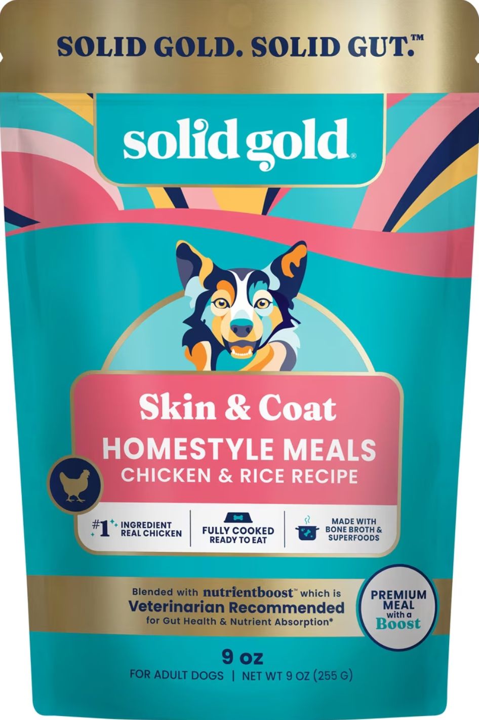Solid Gold Homestyle Meals Skin &amp; Coat Dog Topper 9oz
