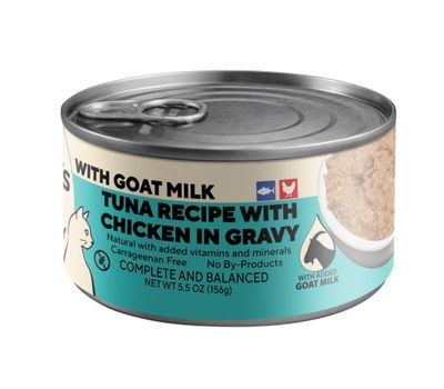 Dave's Naturally Healthy Tuna &amp; Chicken in Gravy with Goat Milk 5.5 oz
