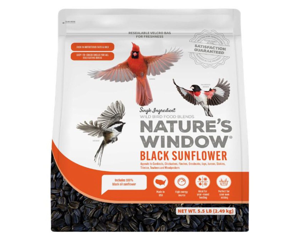 Nature's Window Black Sunflower Bird Seed 5.5lb