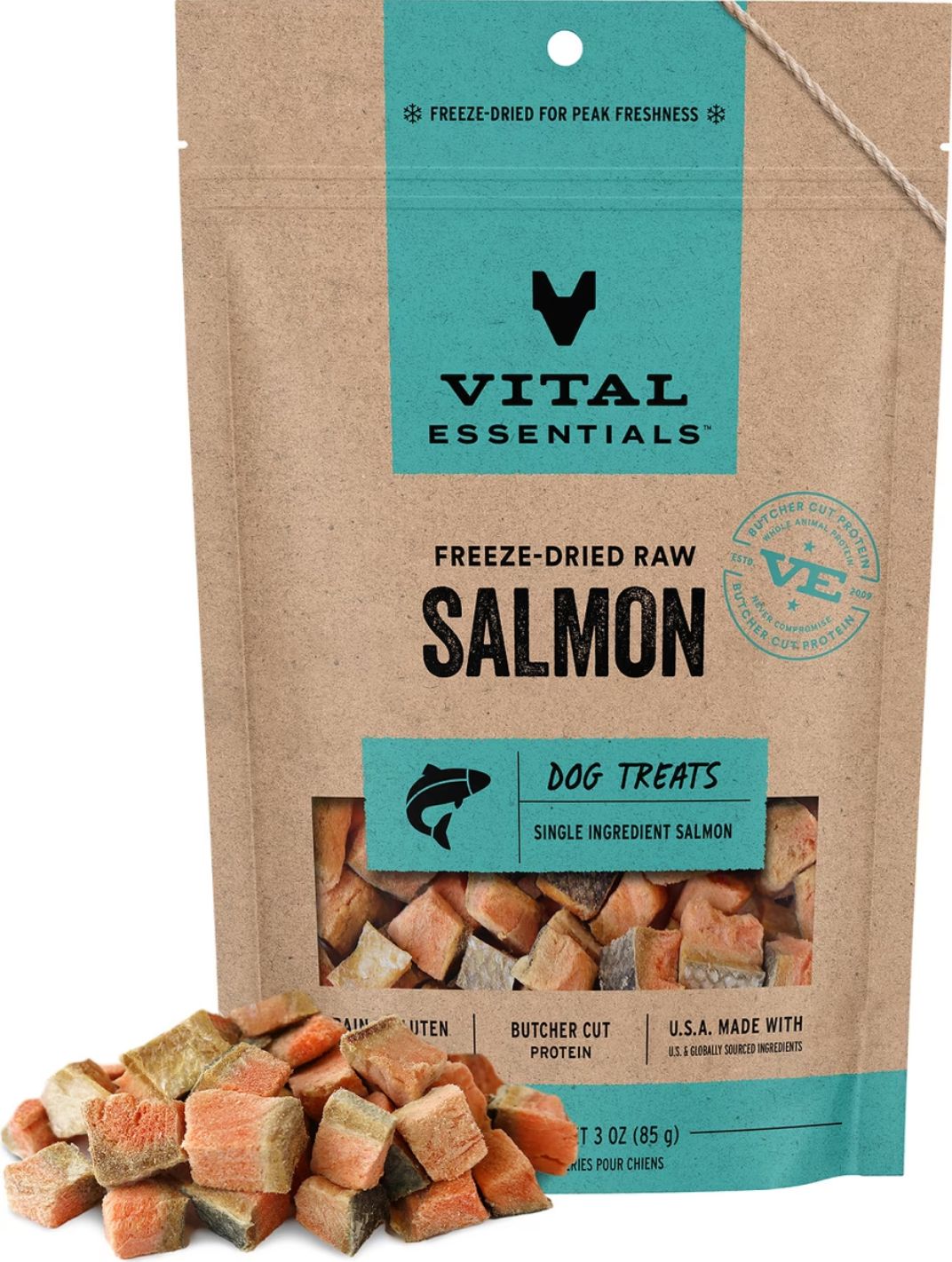 Vital Essentials Salmon Freeze Dried Treats 1.5oz