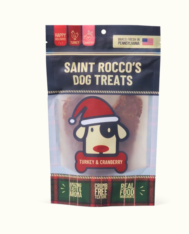 Saint Roccos Turkey &amp; Cranberry Dog Treats 8oz