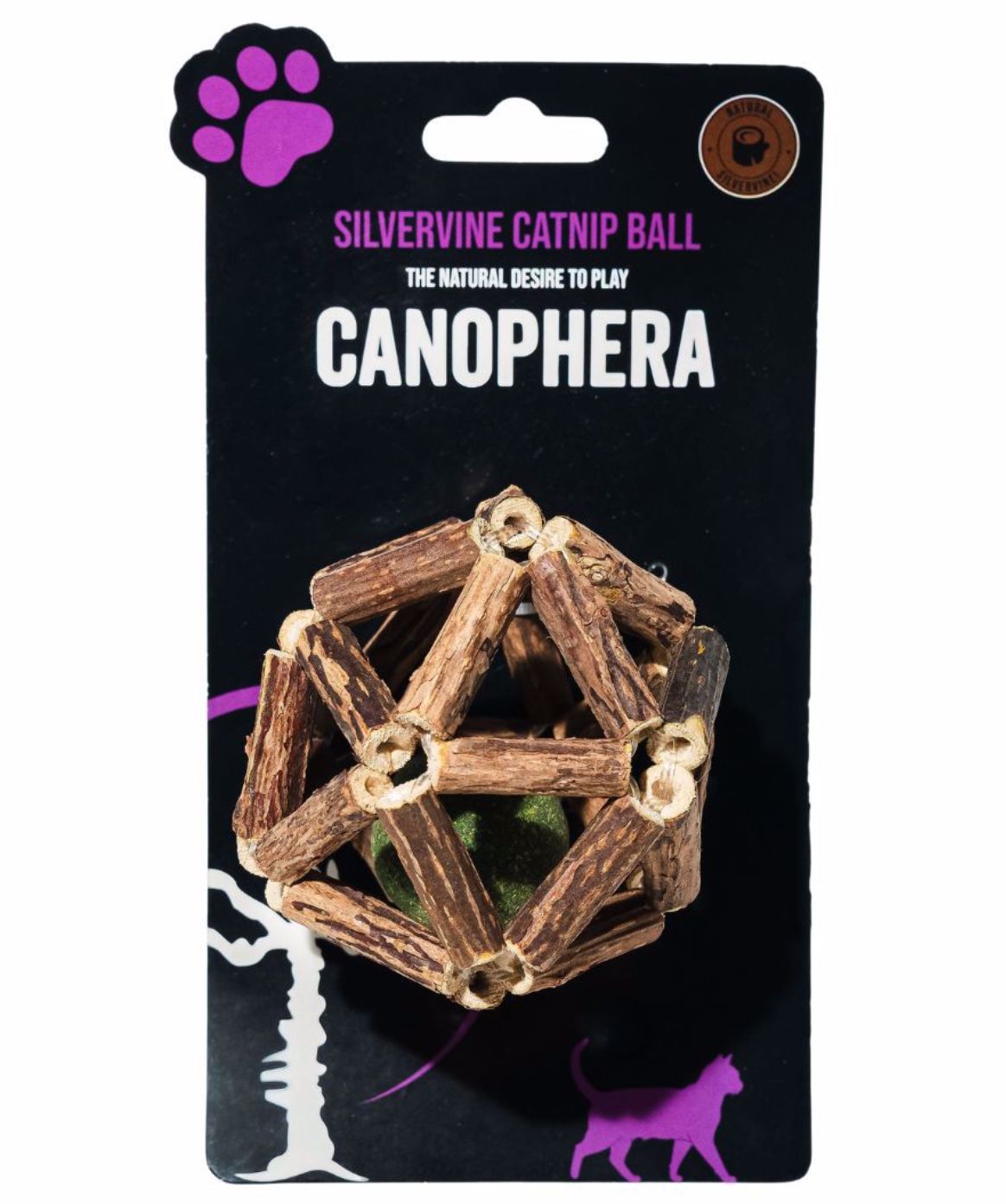 Canophera Silvervine Ball with Catnip Cat Toy