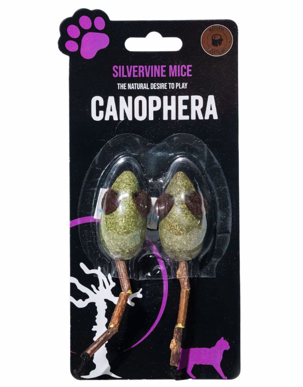 Canophera 2Pack Catnip Mice Cat Toy