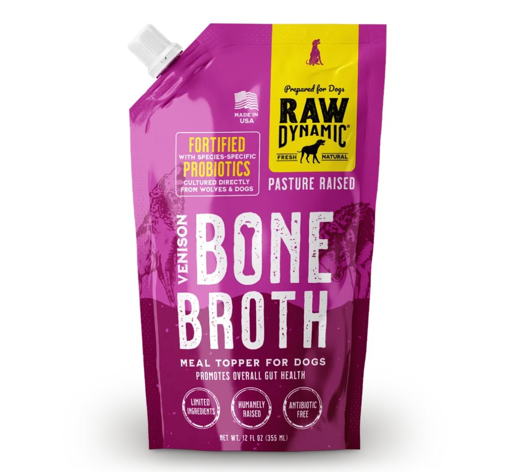 Raw Dynamic Frozen Venison Bone Broth 12oz