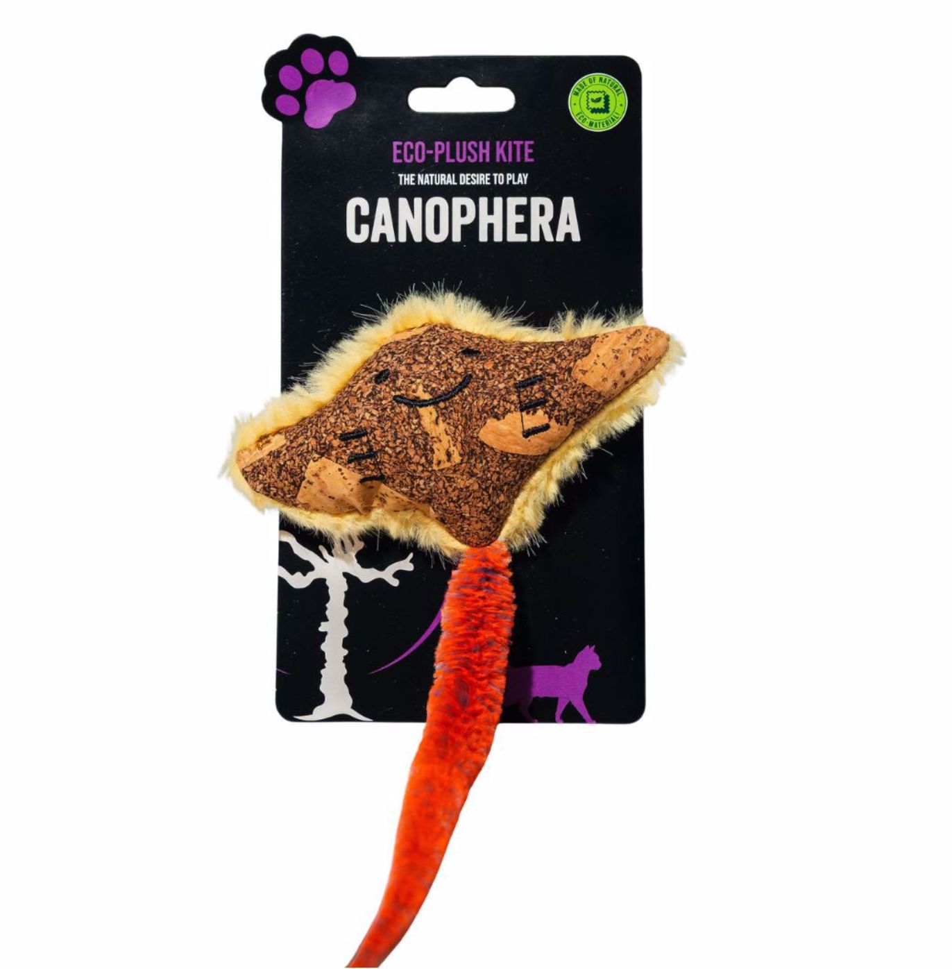 Canophera Kite w Feathers Plush Cat Toy