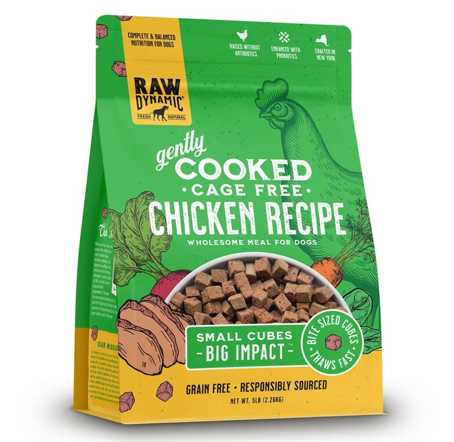 Raw Dynamic Frozen Gently Cooked Chicken Recipe for Dogs 2.5lb