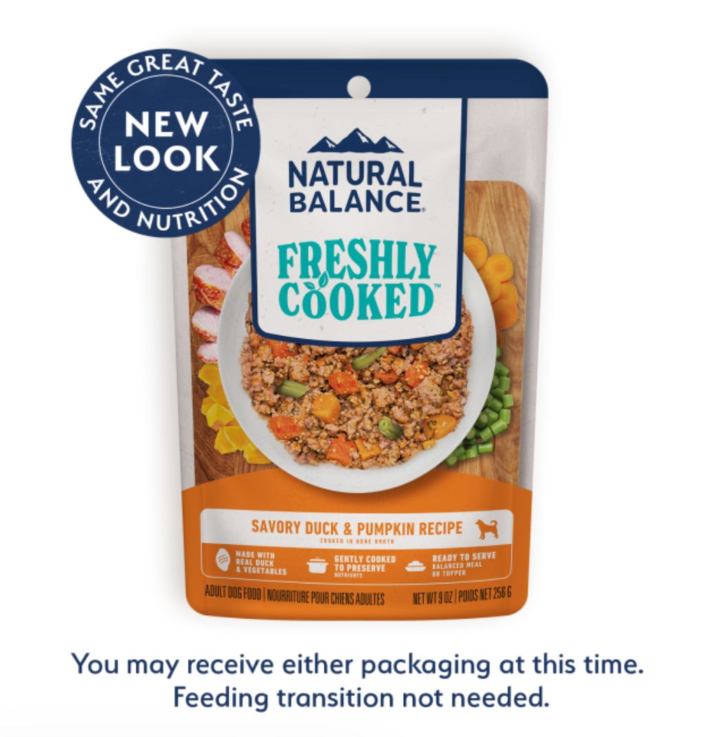 Natural Balance Freshly Cooked Duck &amp; Pumpkin Dog Food 9oz