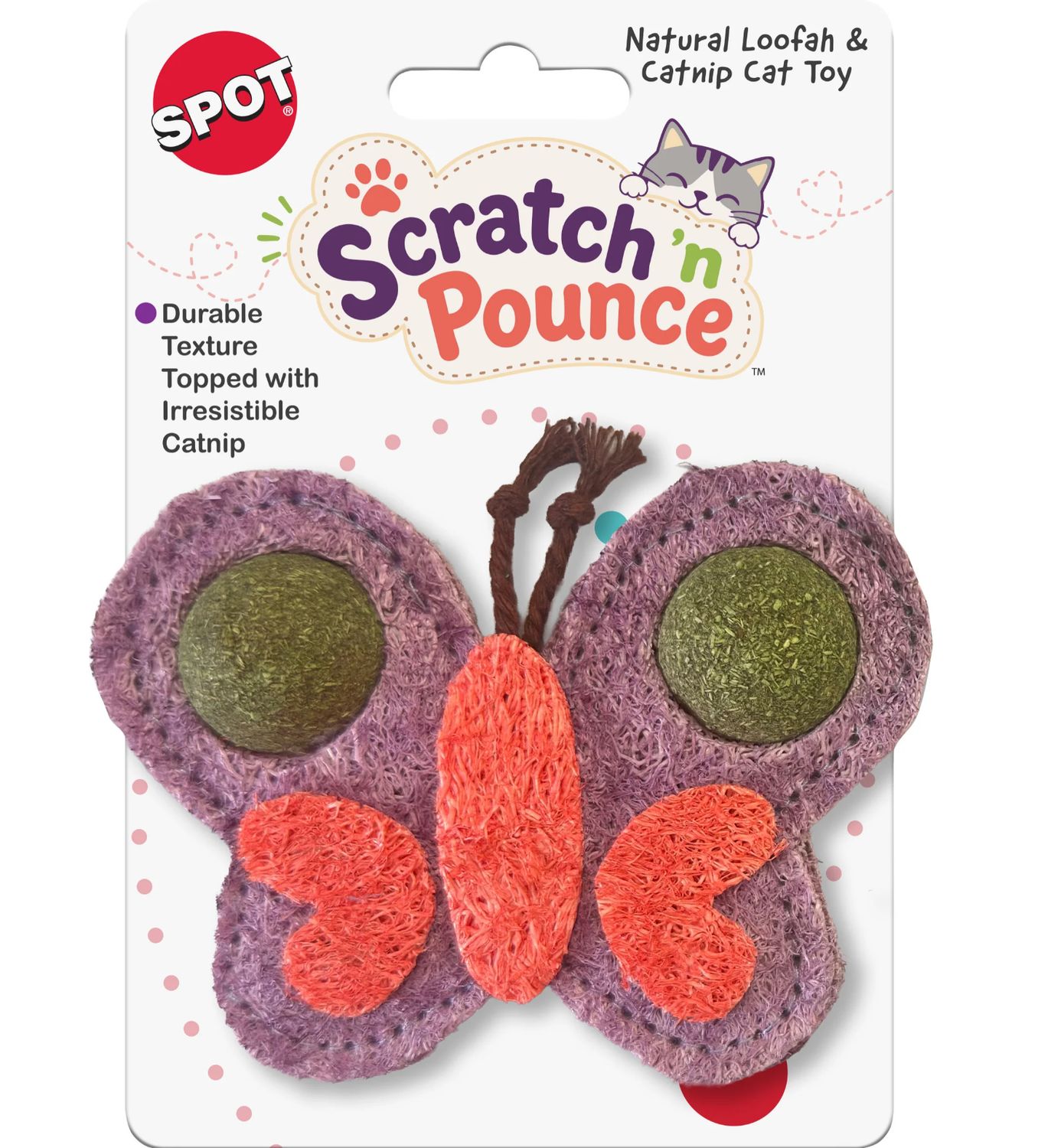 Ethical Pet SPOT Scratch n' Pounce Catnip Butterfly Cat Toy