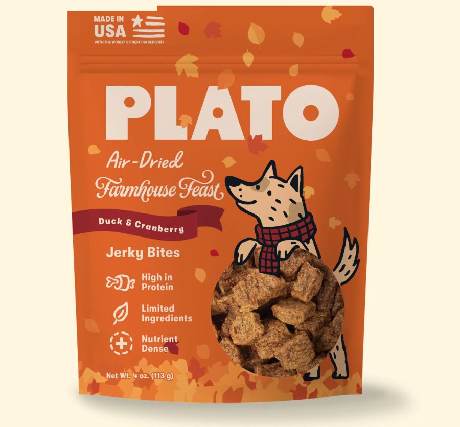 Plato Farmhouse Feast Air-Dried Jerky Dog Treats - 4oz