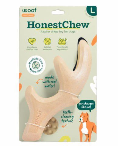 Woof Honest Chew Plant Based Antler- Large