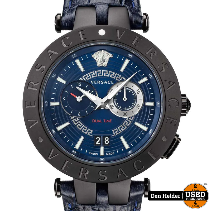 Versace VEBV00419 V-Race heren horloge chronograaf 46 mm - NIEUWSTAAT