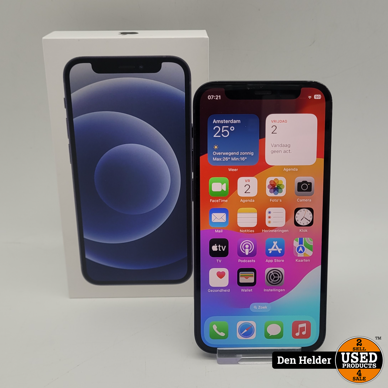 Apple iPhone 12 Mini 128GB Accu 88 - In Nette Staat