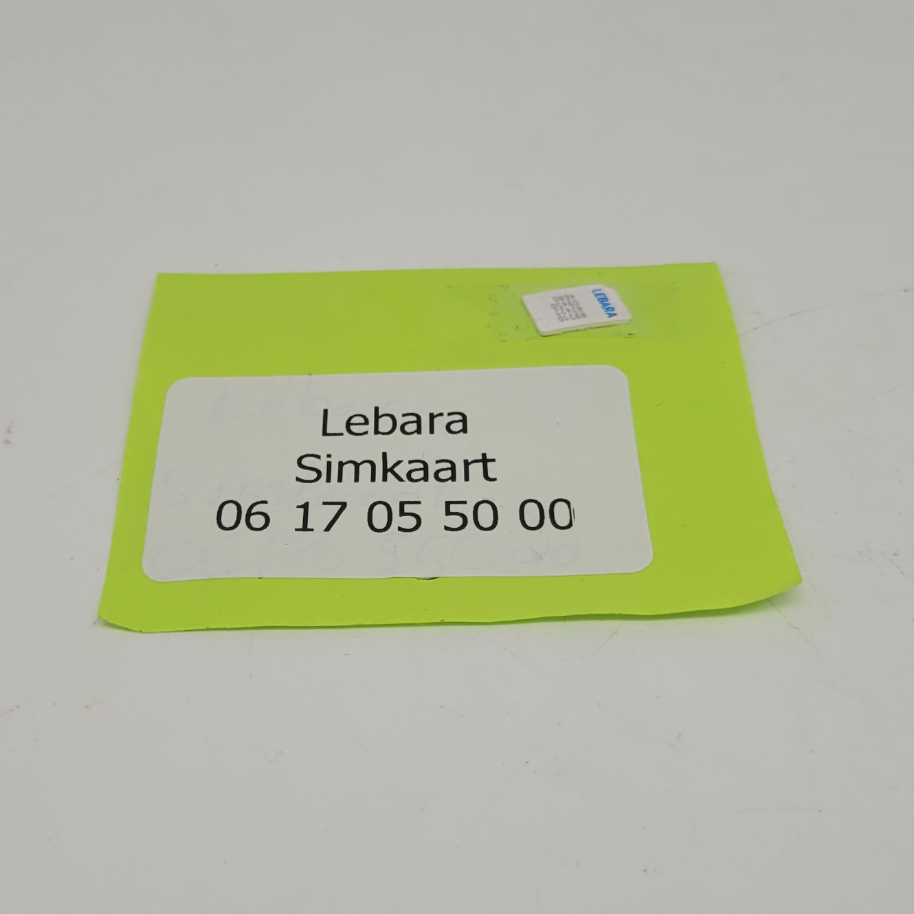 Lebara Simkaart Nummer +31 6 170 550 00