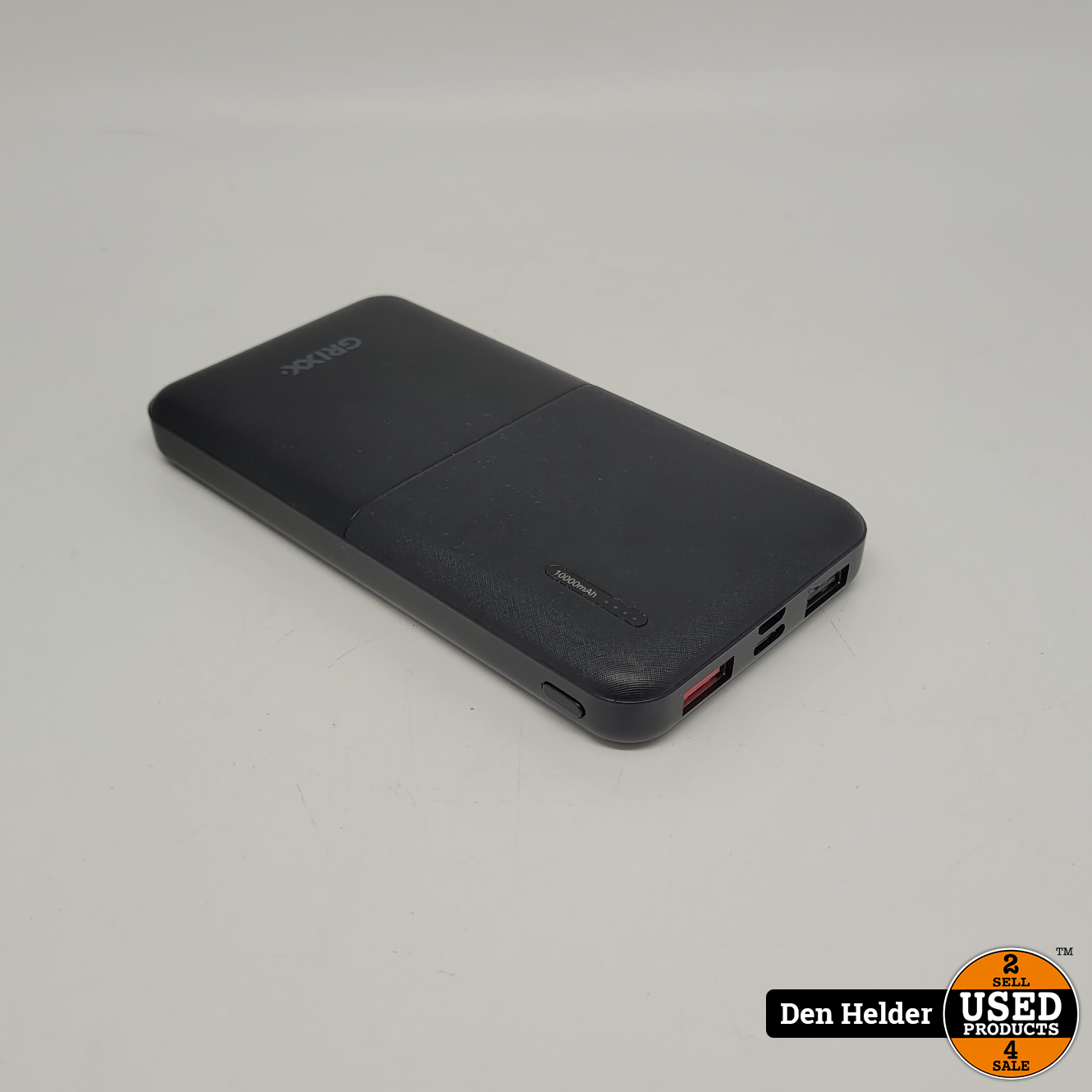 Grixx GREXtBP10PDB01 10.000 mAh Powerbank - In Goede Staat