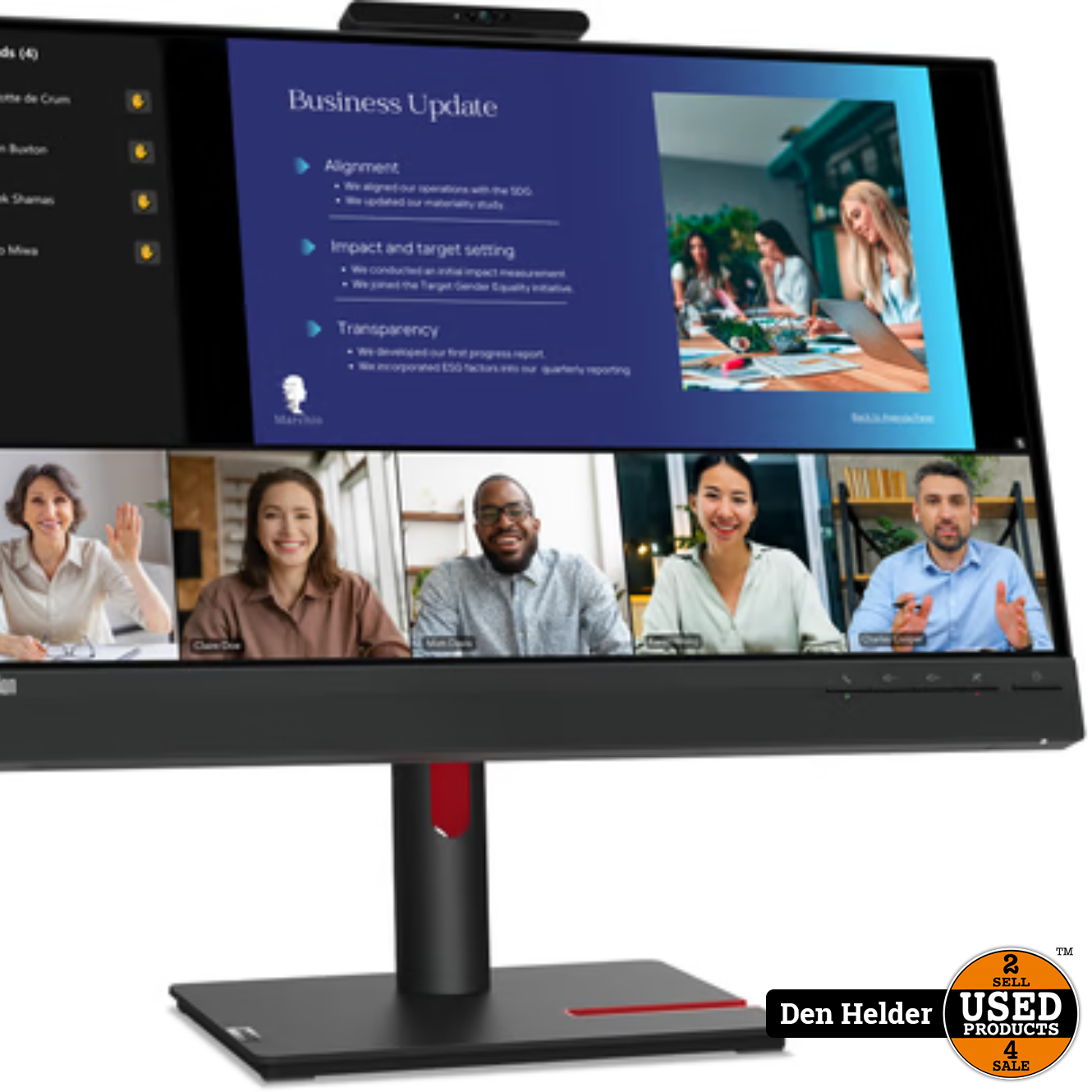 Lenovo ThinkCentre TIO24Gen4 23.8 Inch 60Hz Full HD Monitor - Nieuw in Doos