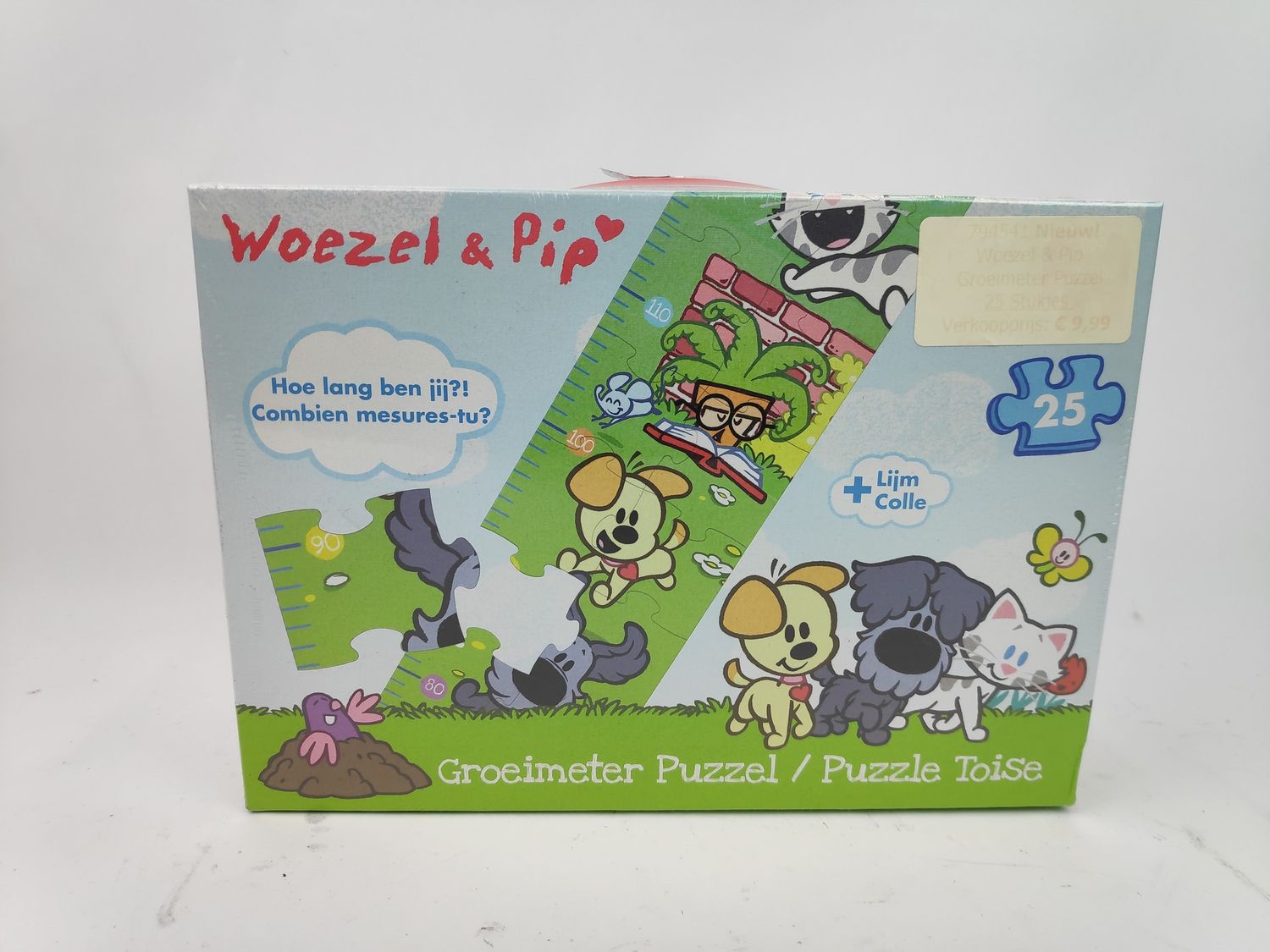 Woezel &amp; Pip Groeimeter Puzzel 25 stukjes - Nieuw in Doos