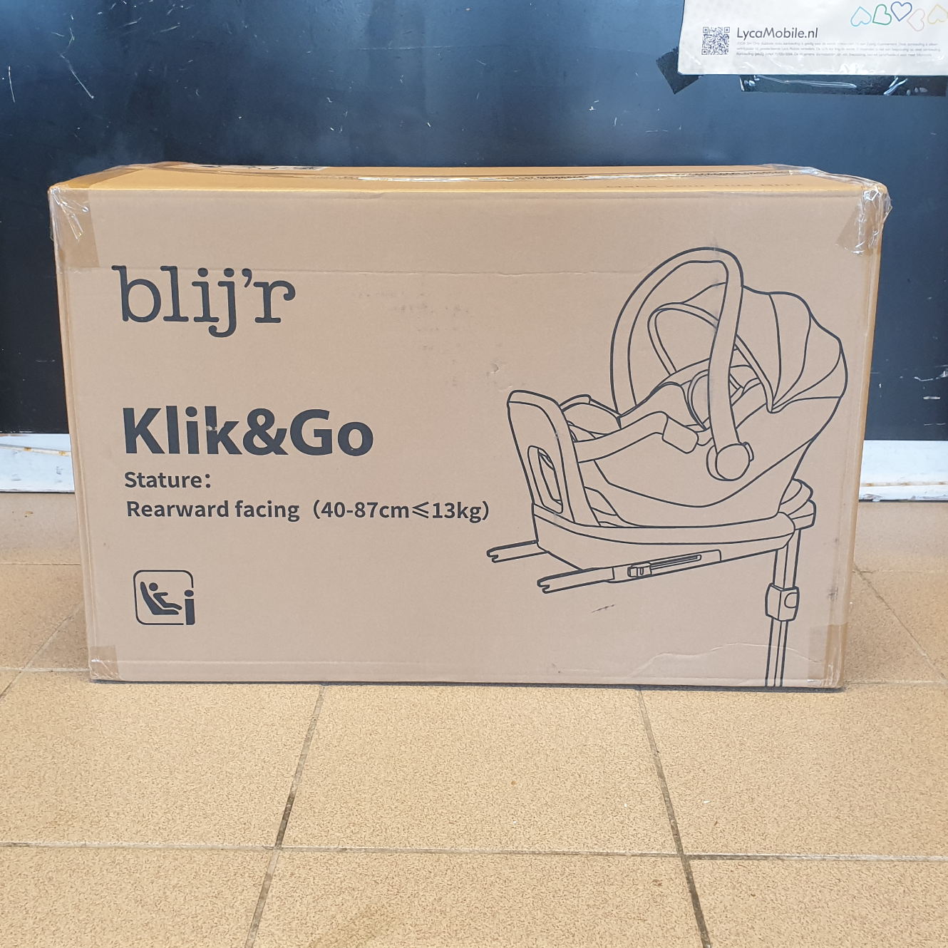 Blij’r Klik&amp;amp;Go Autostoel Grijs - NIEUW!