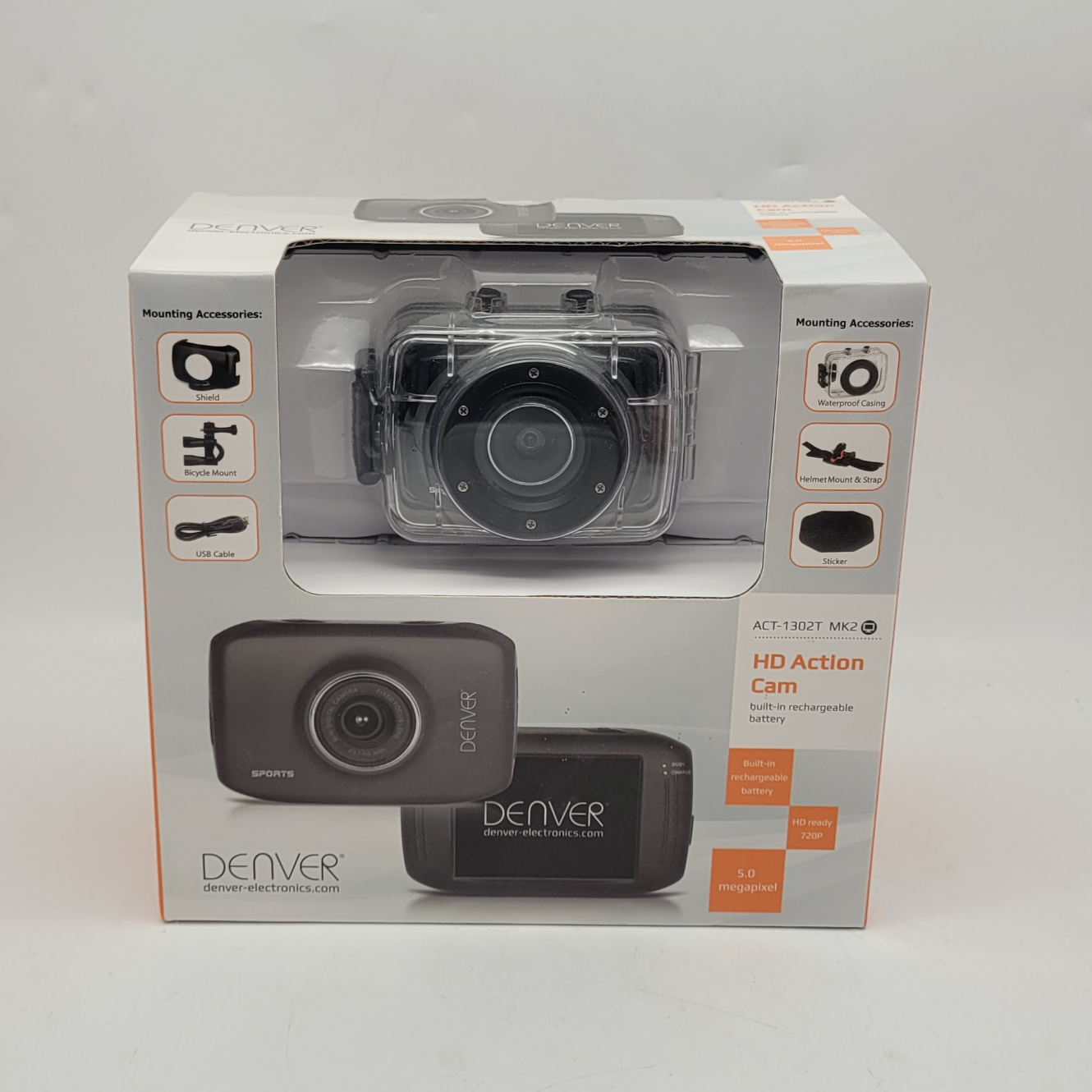 Denver HD Action Cam HD 720P 5.0 Megapixel - Nieuw in Doos!