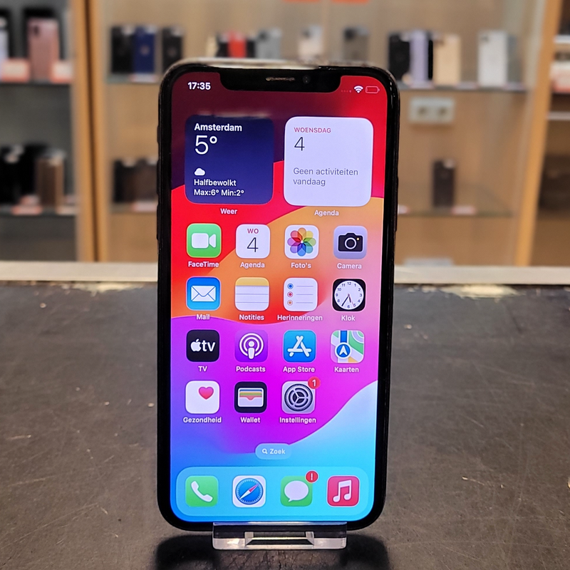 Apple iPhone XS 256GB Accu 77% iOS 17 | Black - In Nette Staat