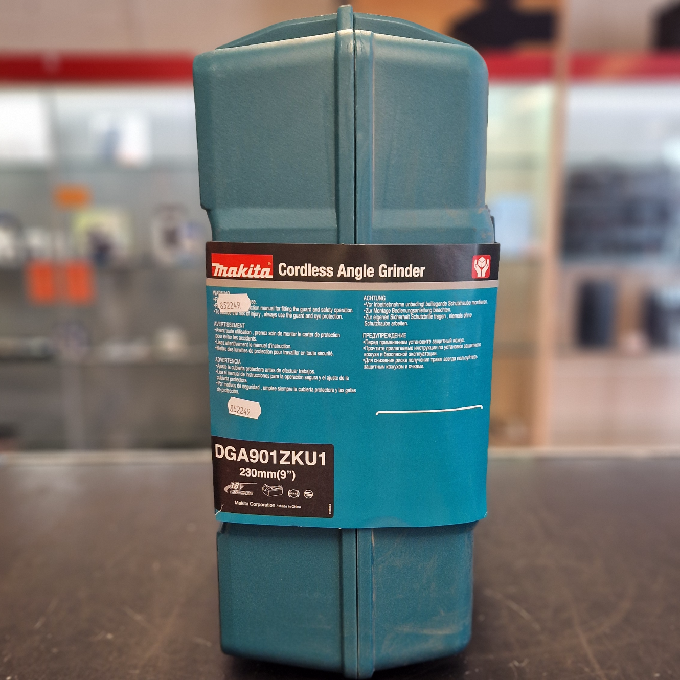 Makita DGA901ZKU1 Accu Haakse Slijper 230mm 2x18V Basic Body in Koffer - Nieuw in Doos
