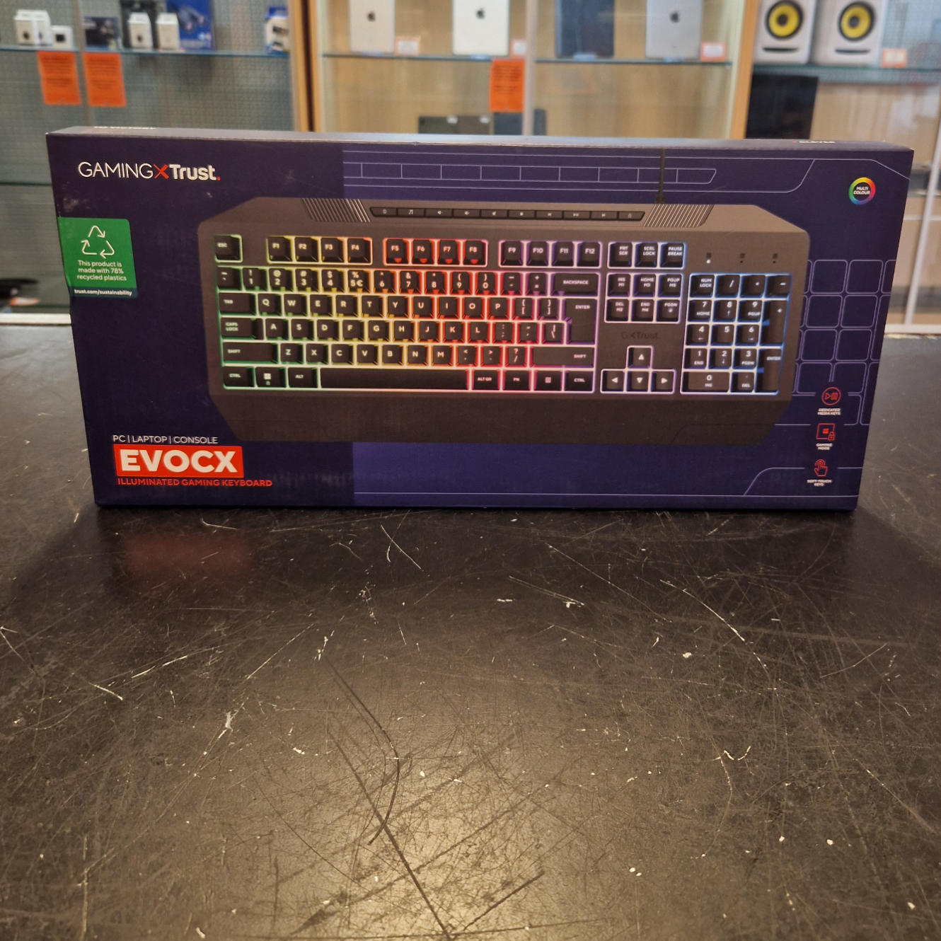 GXT EVOCX Illuminated Gaming Keyboard for PC/Console/Laptop - In Nette Staat