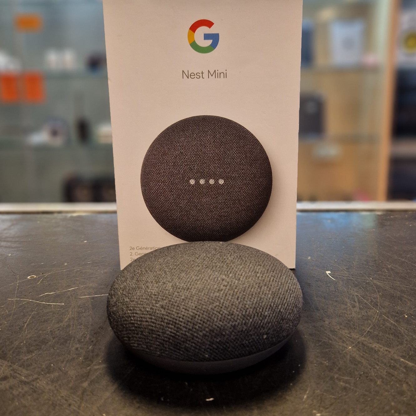 Google Nest Mini 2e Generatie Smart Speaker- In Nette Staat
