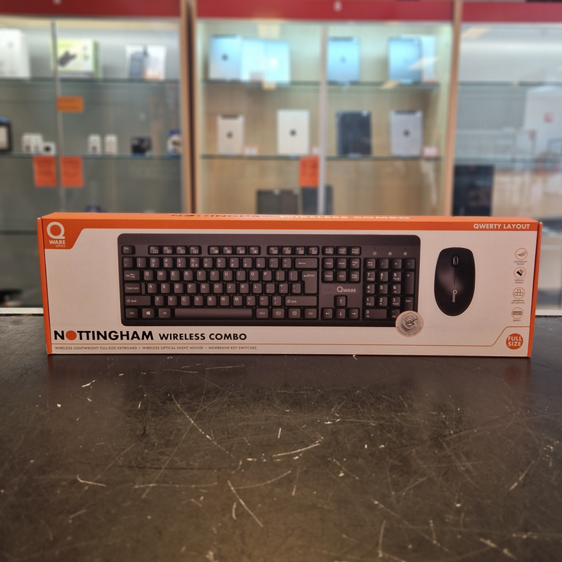 Qware Office Notthingham Muis en Keyboard Wireless Combo - Nieuw in Doos