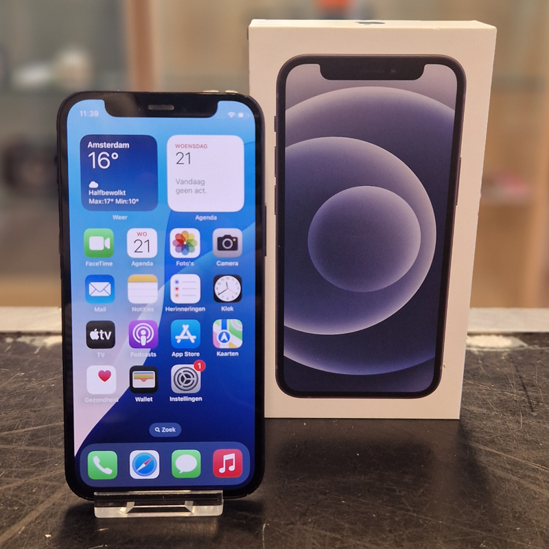 Apple iPhone 12 Mini 64GB Accu 82% iOS 18 - In Goede Staat