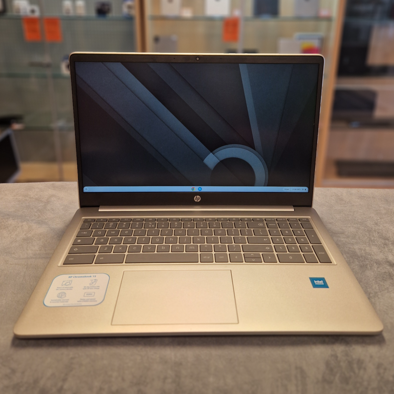HP Chromebook 15a-nb0803nd Intel N100 8GB 128GB SSD ChromeOS - In Nieuw Staat