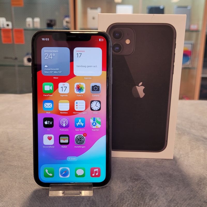 Apple iPhone 11 128GB Accu 78% - In Nette Staat
