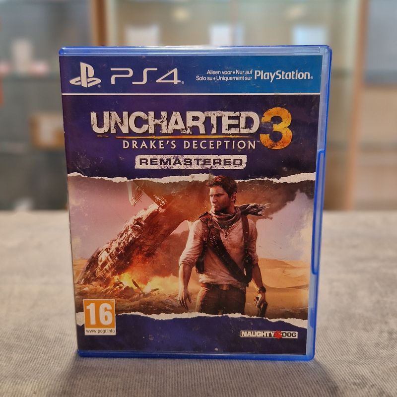 Uncharted 3 Drakes Deception Remasterd Sony PS4 Game - In Nette Staat