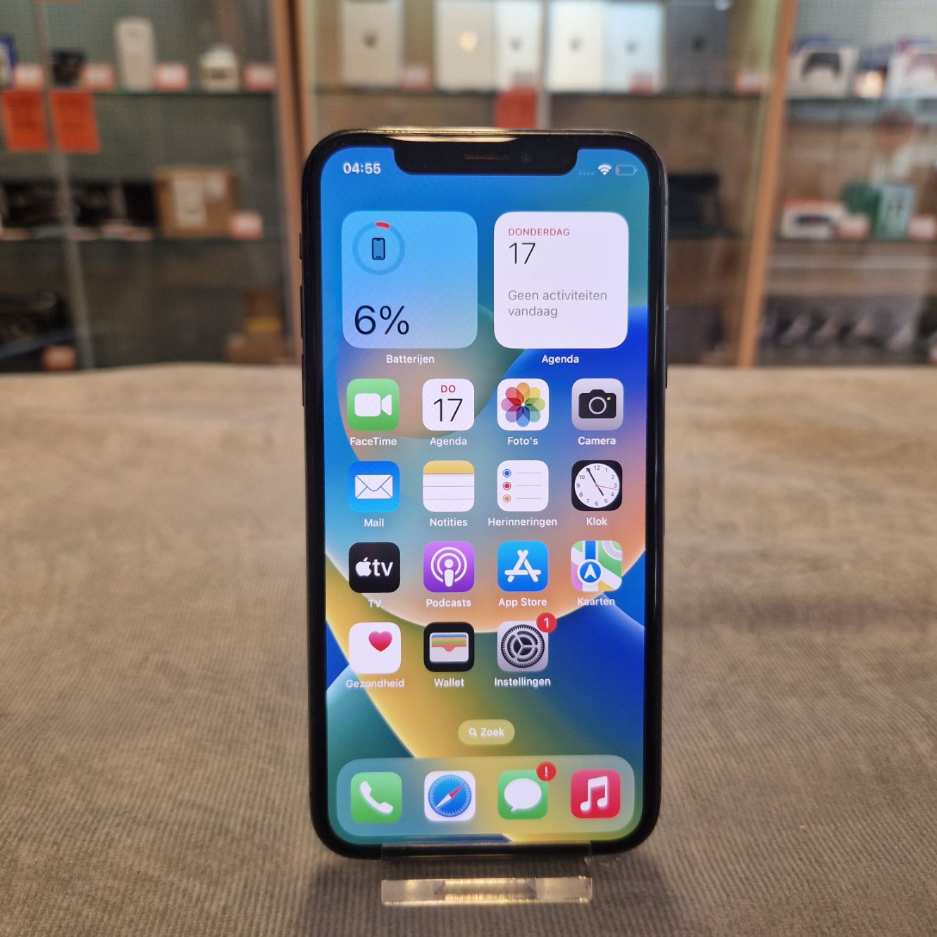 Apple iPhone X 64GB Accu 92 - In Nette Staat