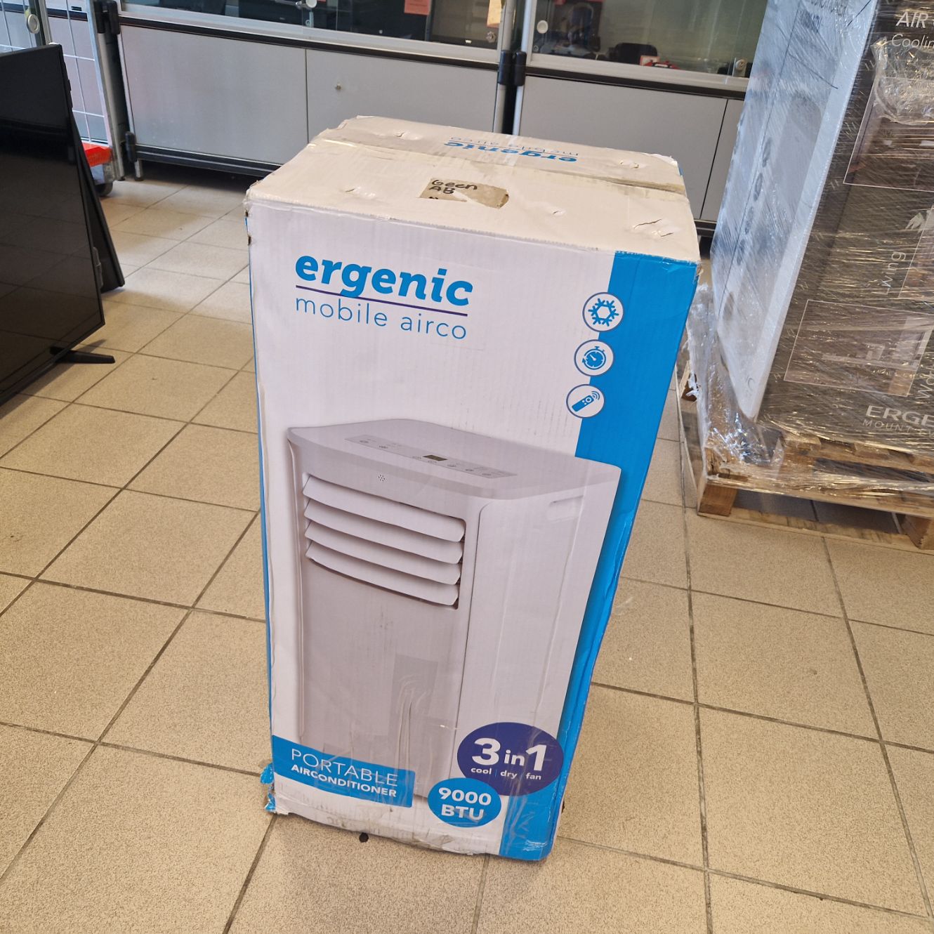 Ergenic 9000BTU Portable Air Conditioner - Nieuw in Doos