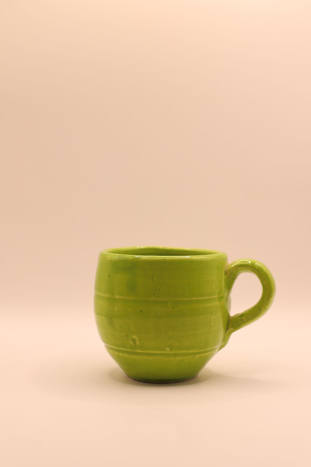 keramische mok - Lichtgroen