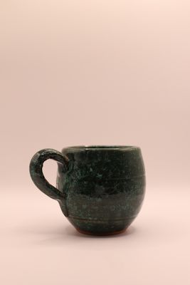 keramische mok - Donkergroen