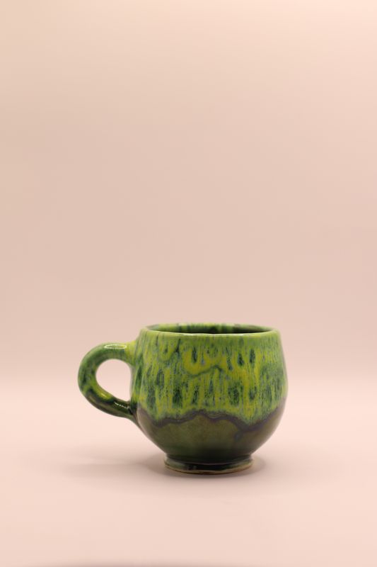 keramische mok - Licht-/Donkergroen