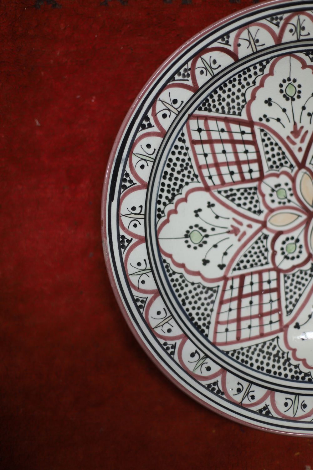 Serveerschaal Bordeaux/Zwart