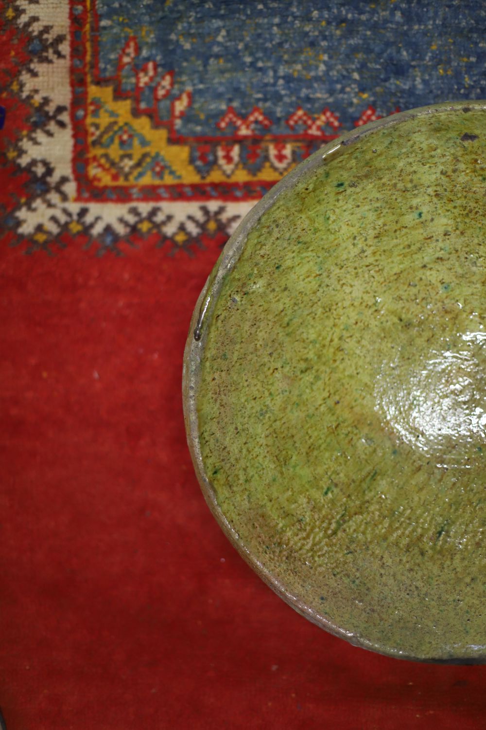 Tamegroute serveerschaal geel