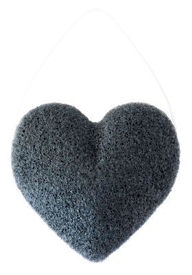 Natural Self boost of softness konjac sponge black