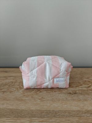 Millie toilettas klein dikke strepen roze