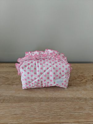 Millie toilettas medium ruffle bolletje roze