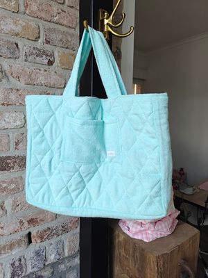 Millie tote bag badstof turquoise