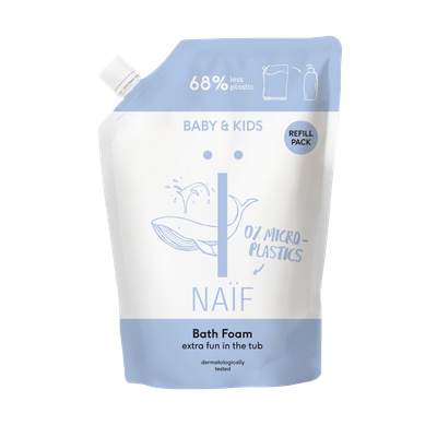 Naïf Verzorgend badschuim navulverpakking