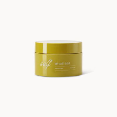 Self soft exfoliating body scrub and bath oil
