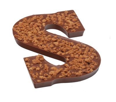 Sinterklaas "S" hazelnootpraliné &amp; speculaas