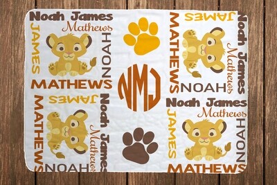 Lion King Baby Blanket, Personalized Baby Blankets, Personalized Lion King Blanket, Lion King, Baby Lion King, Baby Shower Gifts, Lion King Baby Shower