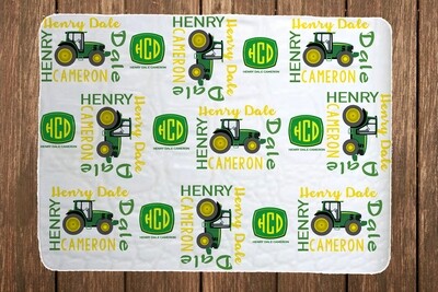John Deer Baby Blanket, Personalized Baby Blankets, Personalized John Deer Blanket, John Deer, Baby John Deer, Baby Shower Gifts, John Deer Baby Shower