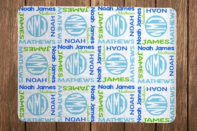 Monogram Boy Baby Blanket, Personalized Baby Blankets, Personalized Monogram Boy Blanket, Monogram Boy, Baby Monogram Boy, Baby Shower Gifts, Monogram Boy Baby Shower