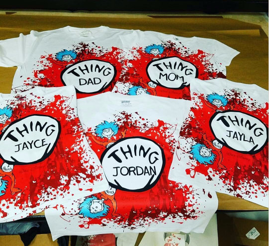 Dr. Seuss Personalized Thing Shirts, Family Vacation Shirts, Thing 1, Thing 2 Shirts