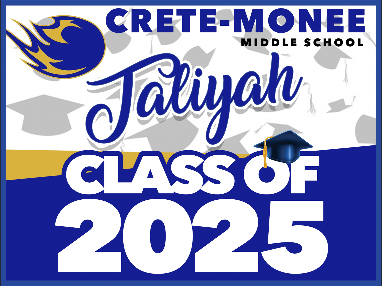 Crete-Monee GRAD YARD SIGN